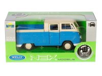 Modell 1:34, VW T1 Doppelkabine Pick Up blau creme (A880VTDCPNK)