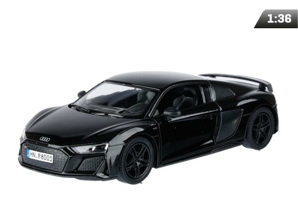 passend für kompatibel mit -  1:36, Kinsmart, Audi R8 Coupé (2020), schwarz (A746ARCCZ)