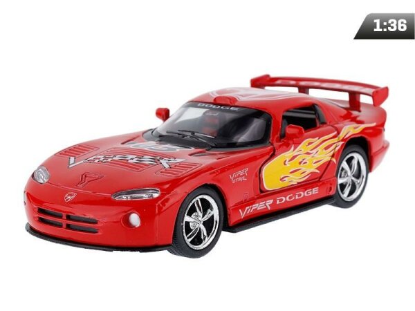 passend für kompatibel mit -  1:36, Kinsmart, Dodge Viper GTS-R, rot (A715DVC)