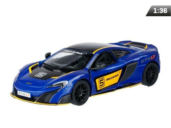 passend für kompatibel mit -  1:36, Kinsmart, McLaren 675LT, blau