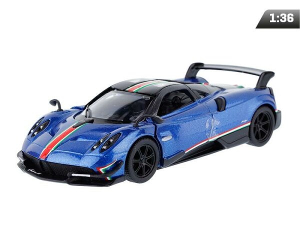 passend für kompatibel mit -  1:36, Kinsmart, Pagani Huayra BC 2016, blau (A11708NI)