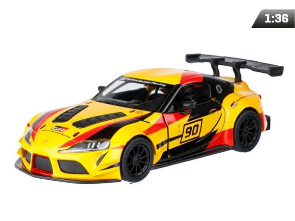 passend für kompatibel mit -  1:36, Kinsmart, Toyota GR Supra Racing Concept, gelb (A11755ZT)