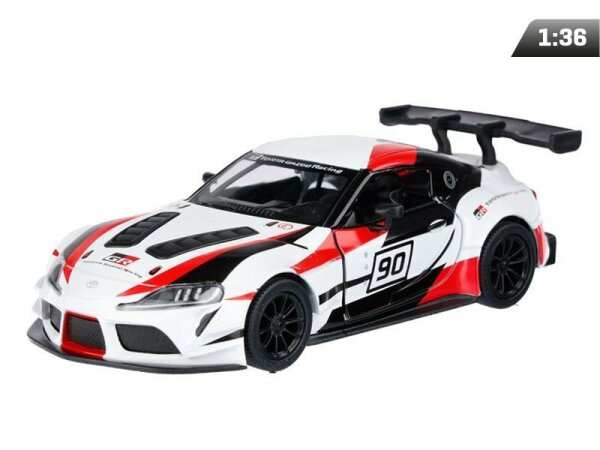 passend für kompatibel mit -  1:36, Kinsmart, Toyota GR Supra Racing Concept, weiß (A11755BI)