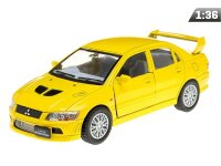 Modell 1:36, Mitsubishi Lancer Evolution VII, gelb (A11760Z)