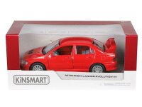 Modell 1:36, Mitsubishi Lancer Evolution VII, rot  (A11760C)