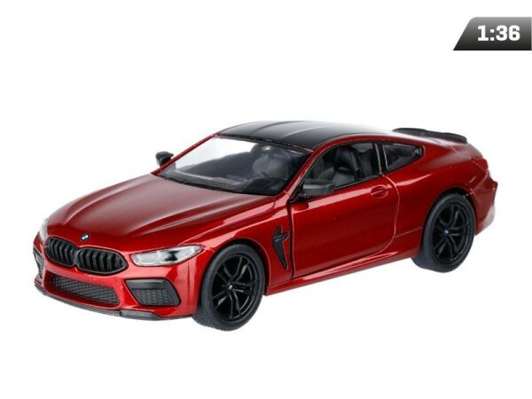 passend für kompatibel mit -  1:38, Kinsmart, BMW M8 Competition Coupé, rot (A11751C)