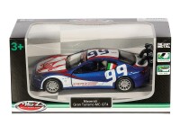 Modell 1:43 Maserati GranTurismo MC GT4, blau und weiß