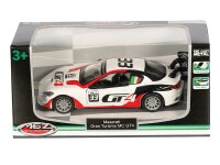 Modell 1:43 Maserati GranTurismo MC GT4, weiß und rot