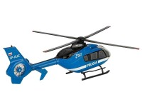 passend für kompatibel mit -  1:43, Polizeihubschrauber EC-135, blau