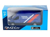 Modell 1:43, RMZ Ford Transit Van, 2018 blau