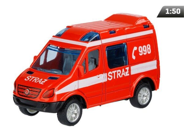 Modell 1:50, Mercedes-Benz Sprinter Mini, FEUERWEHR, rot