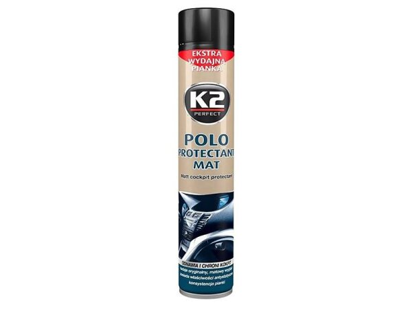 POLO PROTECTANT MAT Cockpit-Reinigungsschaum, 750 ml, Schwarz (K2-10000BL)