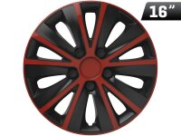 Rapide rot / schwarz 16" Radkappe, 1 Stk