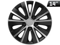 Rapide silber / schwarz 14" Radkappe, 1 Stk