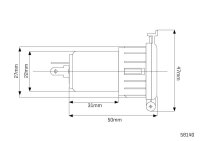 Steckdose EURO 12V zum Einbau mit Abdeckung