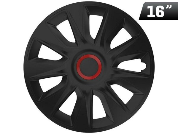 Stratos RR schwarz 16" Radkappe, 1 St.