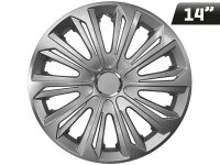 STRONG silber lackierte Radkappen + Ring 14", 4 Stk