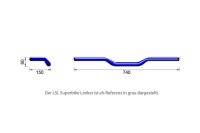 LSL X-Bar Alu-Lenker Superbike Flat XN1, 1 1/8 Zoll, silber