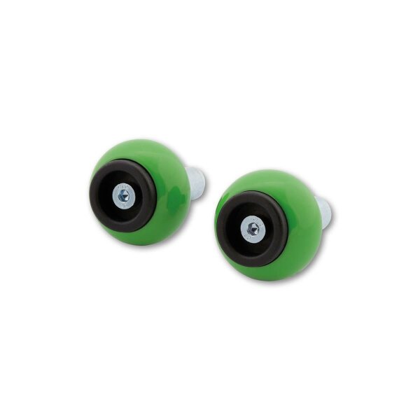 LSL Crash Ball Bar End Weights, green