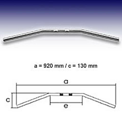 FEHLING DRAG BAR 1 inch Large, MK, chrome