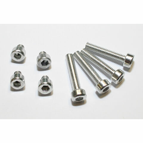 Uni-Parts Aluschrauben Set M4 silber eloxiert