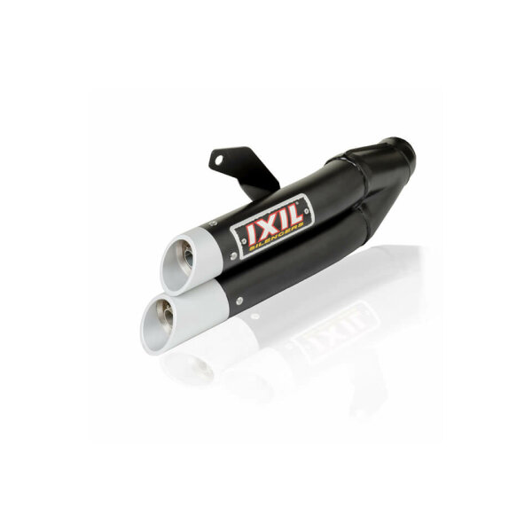 IXIL Hyperlow black XL stainless steel muffler for Honda CBR 500 R / CB 500 F, 19- (PC62,PC63) (Euro4+Euro5)