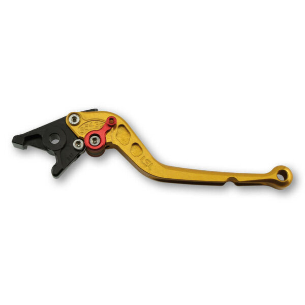 LSL Clutch lever Classic L02R, gold/red, long