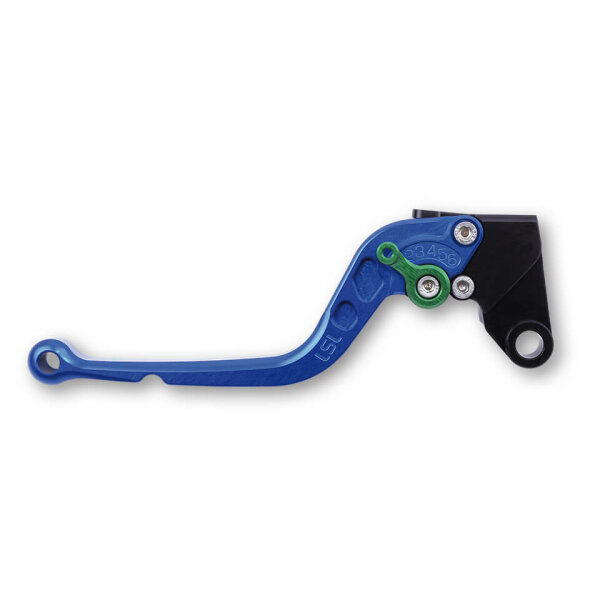 LSL Clutch lever Classic L03, blue/green, long