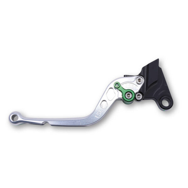 LSL Clutch lever Classic L03, silver/green, long