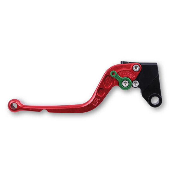 LSL Clutch lever Classic L05, red/green, long