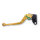 LSL Clutch lever Classic L08, gold/green, long