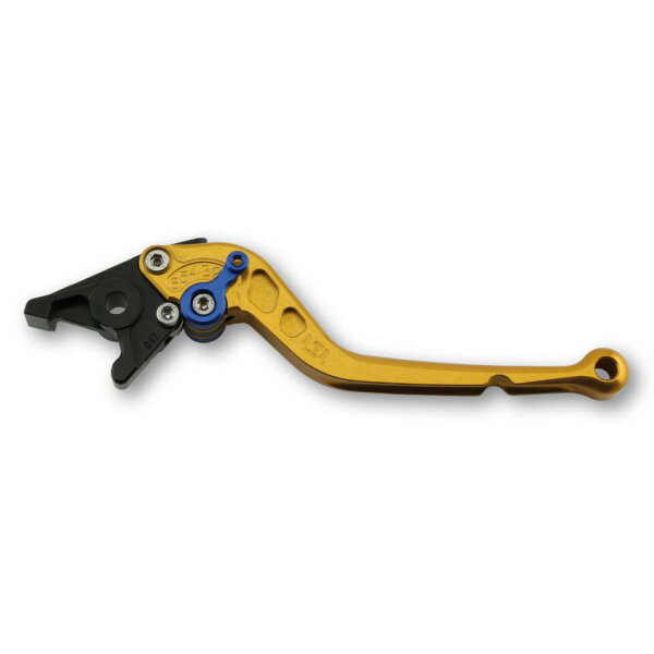 LSL Clutch lever Classic L12, gold/blue, long