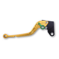 LSL Clutch lever Classic L63, gold/green, long