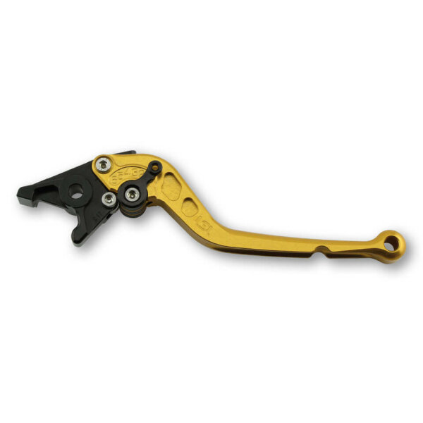 LSL Brake lever Classic R17, gold/black, long