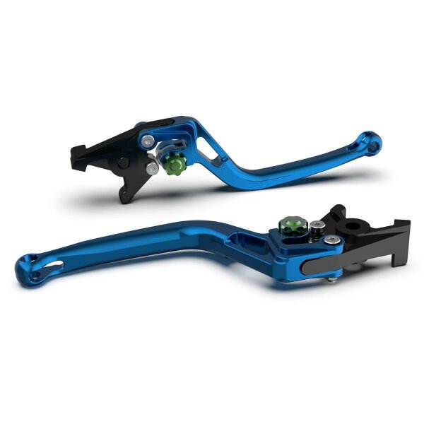 LSL Clutch lever BOW L02R, blue/green