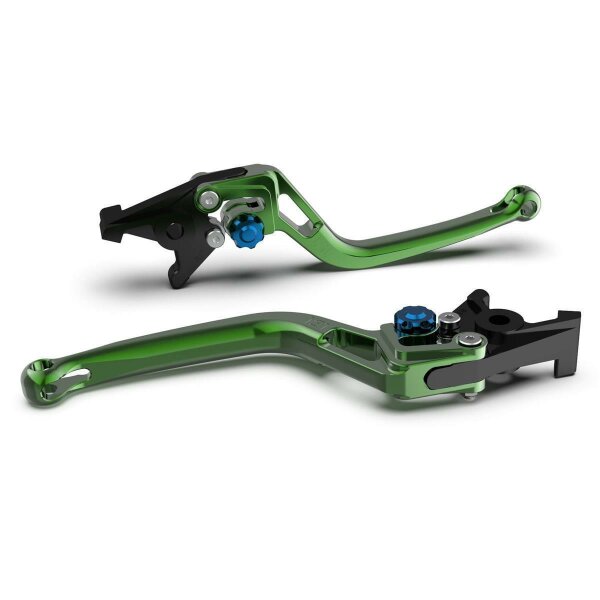 LSL Clutch lever BOW L02R, green/blue