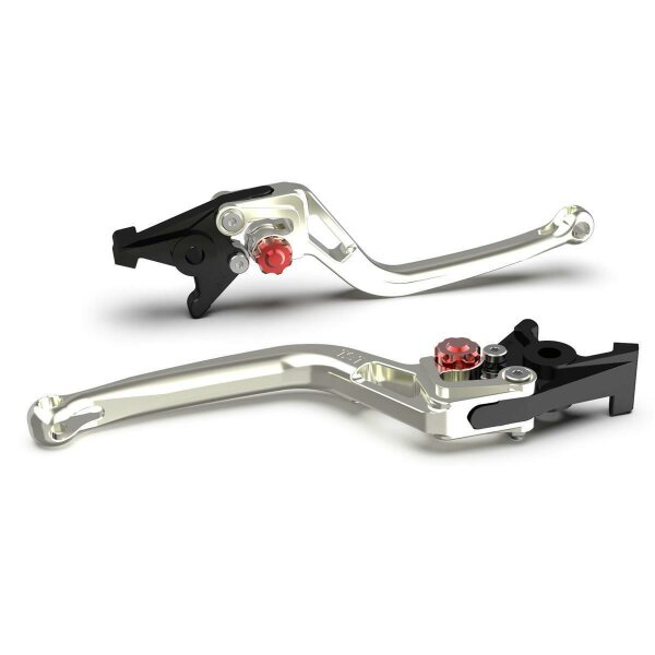 LSL Clutch lever BOW L02R, silver/red