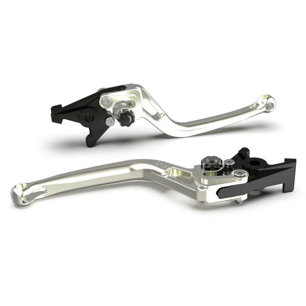 LSL Clutch lever BOW L03, silver/black