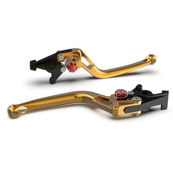 LSL Clutch lever BOW L04, gold/red