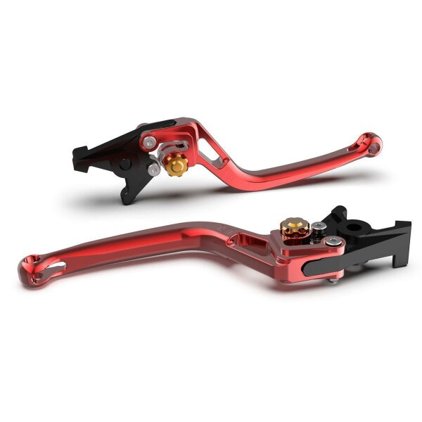 LSL Clutch lever BOW L04, red/gold