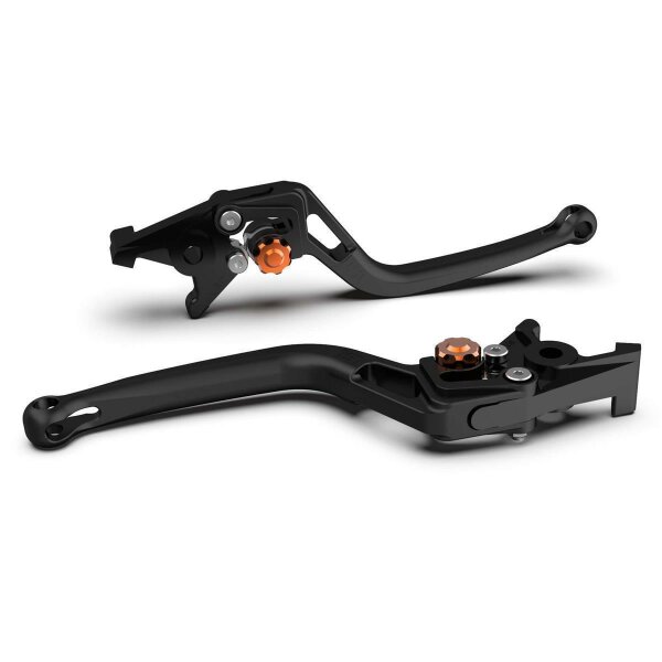 LSL Clutch lever BOW L06,black pearl blasted/orange