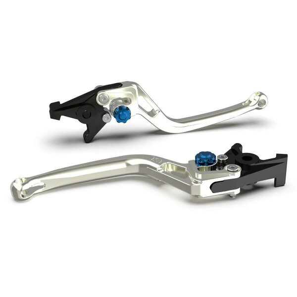 LSL Clutch lever BOW L08, silver/blue