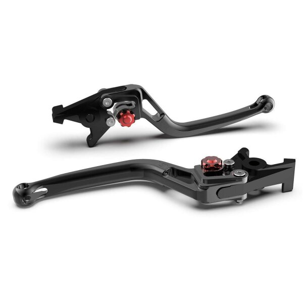 LSL Clutch lever BOW L08, black/red