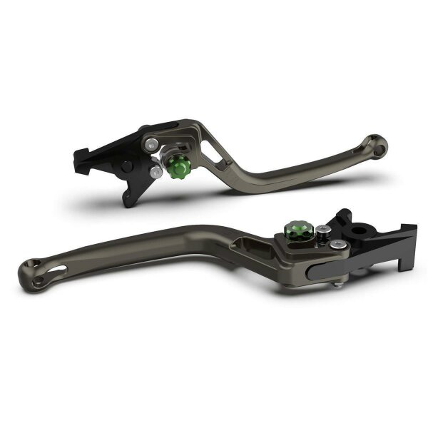 LSL Clutch lever BOW L09R, anthracite/green