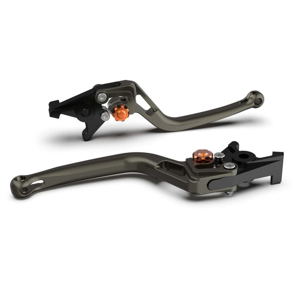 LSL Clutch lever BOW L32R, anthracite/orange