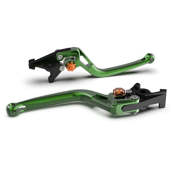 LSL Brake lever BOW R17, green/orange