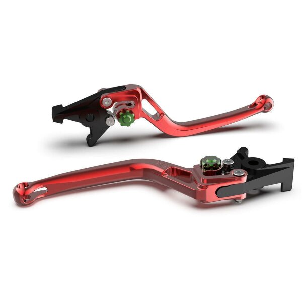 LSL Brake lever BOW R31, red/green