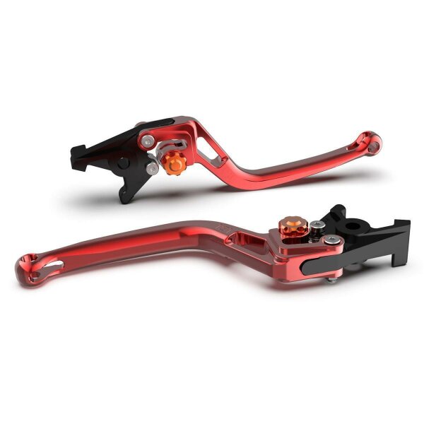 LSL Brake lever BOW R50, red/orange