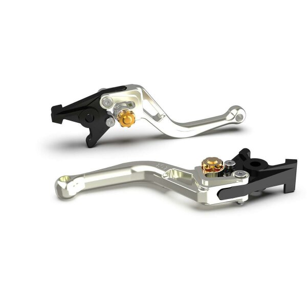 LSL Clutch lever BOW L03, short, silver/gold