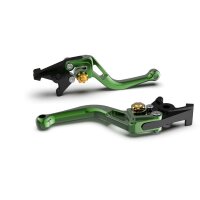 LSL Clutch lever BOW L04, short, green/gold